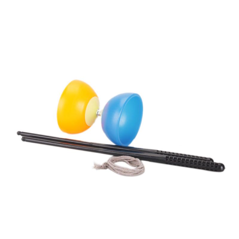 Yellow With Blue Bowl Diabolo Chinese Yo Yo Toy New  