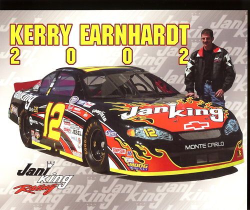 2002 Kerry Earnhardt #12 Jani King NASCAR Postcard  