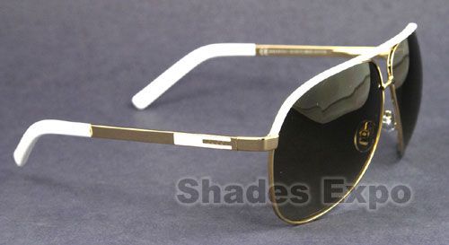 GUCCI SUNGLASS GG 1827 WHITE BNCIS 1827/S GOLD AVIATOR  