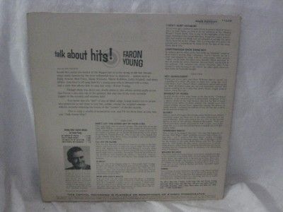 FARON YOUNG TALK ABOUT HITS (1959) CAPITOL T1245 MONO  