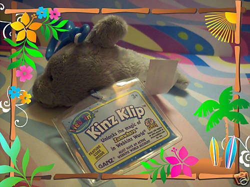 Webkinz Dolphin Kinz Klip Clip BNWT Zumwhere Land New  