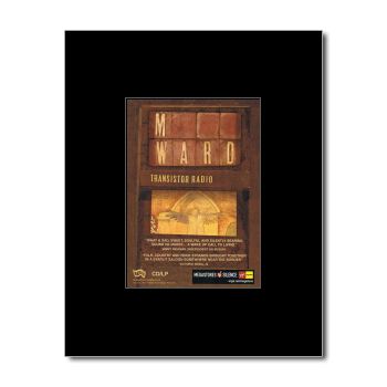 WARD   Transistor Radio   Black Matted Mini Poster  