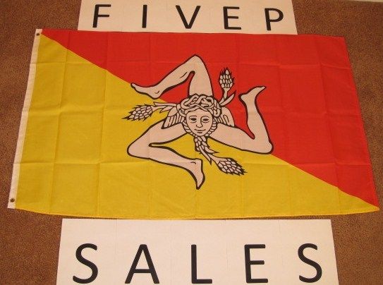 NEW 3X5 SICILY FLAG ITALY ITALIAN SICILIAN ITALIA 3X5  