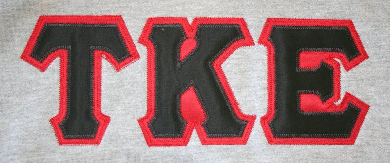 Tau Kappa Epsilon   Letters and Crest Hoodie   S 2XL  