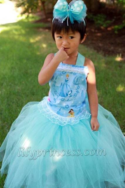 Custom Cinderella Tutu Dress birthday pageant tiara  