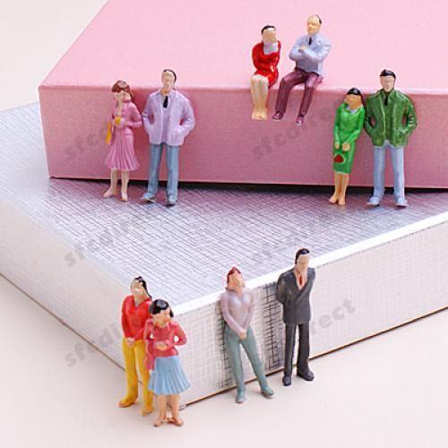 100 x Model People Figure O Scale 150 Mix Color Poses  