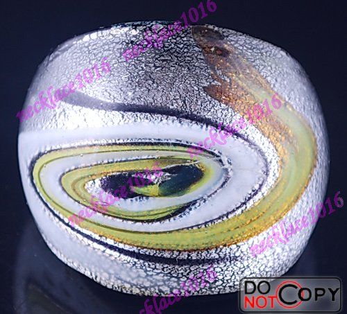 lot 12pcs Lovely Murano lampwork glass ring Free post  