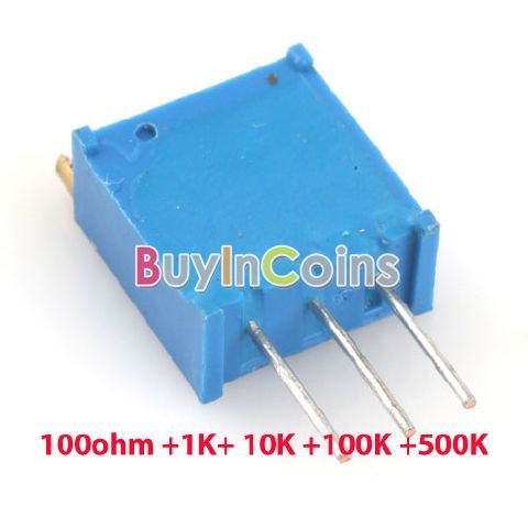   3296 Trimmer Potentiometer Variable Resistors 100ohm 1K 10K 100K 500K