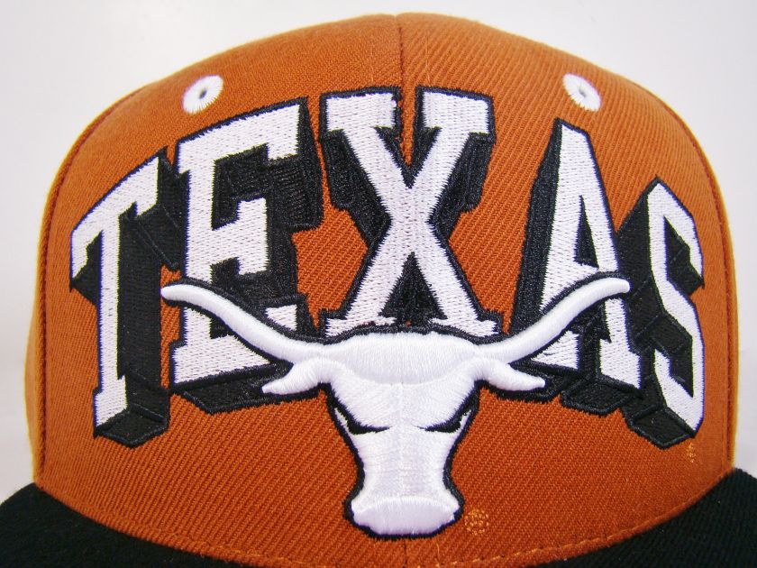 TEXAS LONGHORNS SNAPBACK HAT BROWN BLOCKBUSTER LOGO ZEPHYR HORNS NCAA 