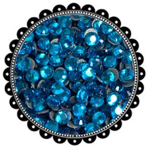 1440 4mm PEACOCK BLUE Hot Fix Rhinestones 16ss 10gross  