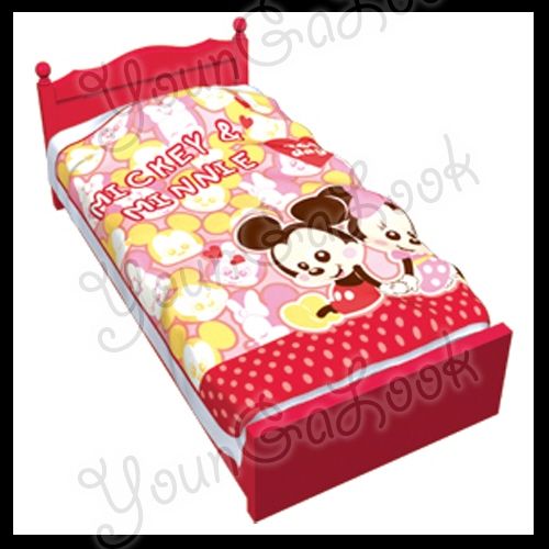 AUTHENTIC Disney Baby Mickey Minnie Mouse Quilt Cover Coral Fleece 