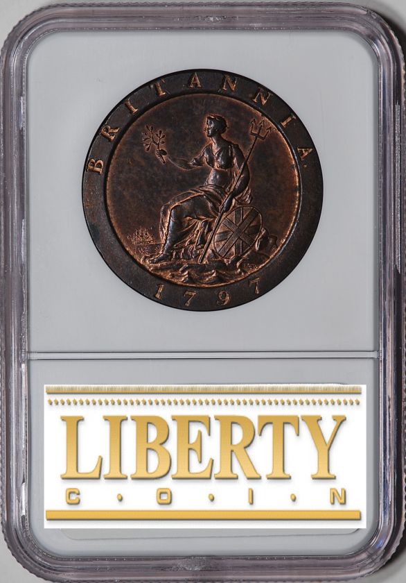 1797 Great Britain Penny   NGC MS64BN  