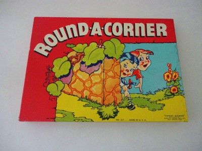 Vintage 1943 Round A Corner Game Corey Games Near Mint  