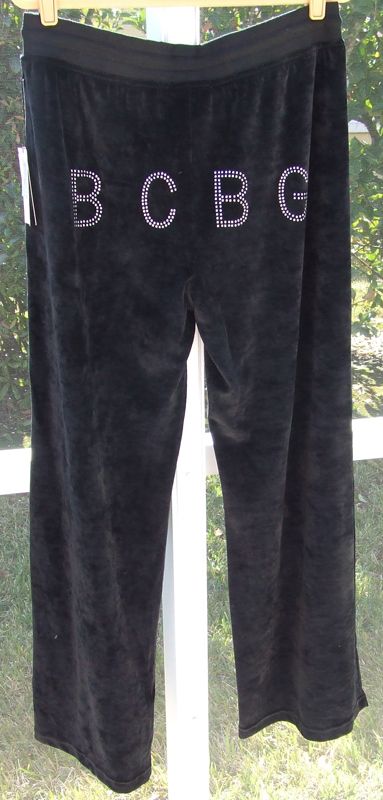   BCBG MAX AZRIA BLACK WORKOUT FITNESS YOGA POLY COTTON JOG PANTS 1X NEW