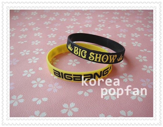 BIGBANG big bang KPOP Support wrist band BRACELET X2 Yellow & Black 