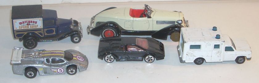 This is a Vintage and Contemporary Mixed Lot of Five Lesney & Mattel 