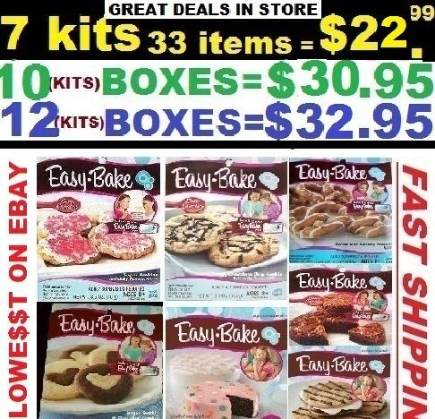 ANY 5 EASY BAKE OVEN MIXES CAKE COOKIES PRETZELS BROWNIE FACTORY 