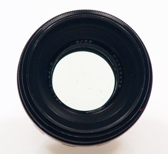 HELIOS 2/58 f=58mm M42 CAMERA LENS S 44 2 BLACK CAPS NR  