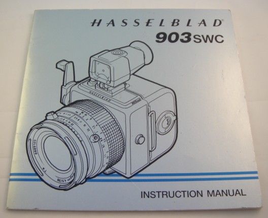 Hasselblad 903SWC Camera User Manual / Instructions  