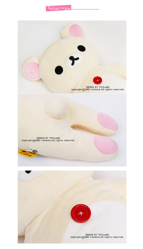 NEW 40 Rilakkuma Relax Bear Body Pillow x Plush co KO  