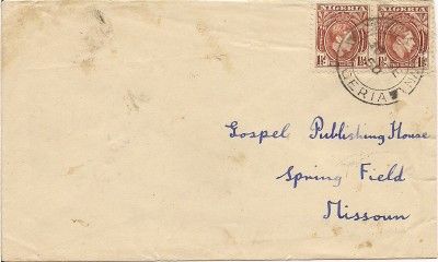 1950 Cover Nigeria to Springfield Missouri USA  