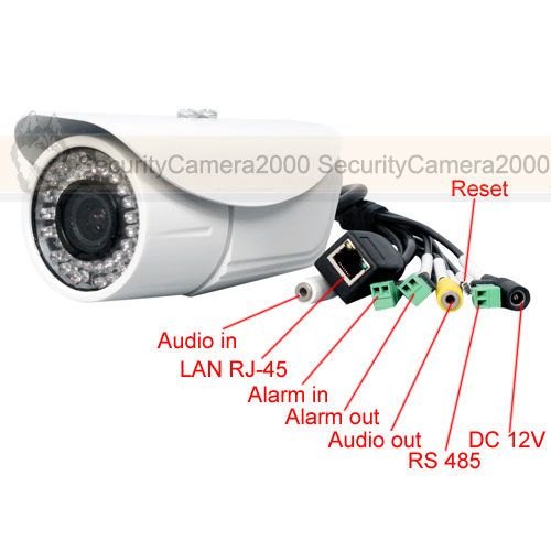 Megapixel 720P HD IR cut WDR 30m IR Outdoor IP Security Camera 2.8 