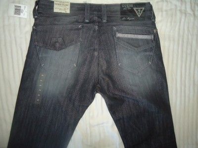 NWT MEN GUESS PREMIUM REBEL REGULAR STRAIGHT JEAN 31 34  