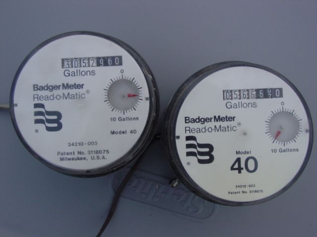 BADGER METER WATER METER HEAD ONLY MODEL 40 34210 003  