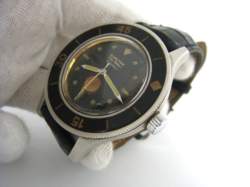 1950s Original Vintage Blancpain Fifty Fathoms Milspec 1 Automatic 