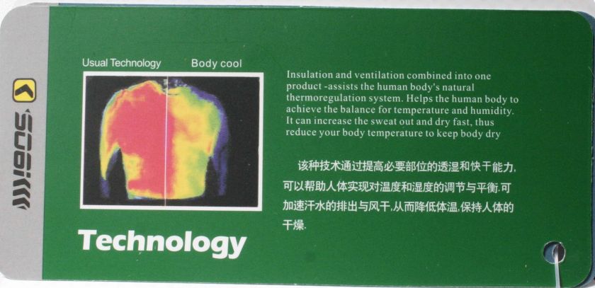 BodyCool Technology. Insulation and ventilation combined into one 