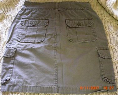 Womens Size 0 Khaki Green Gap Skirt  