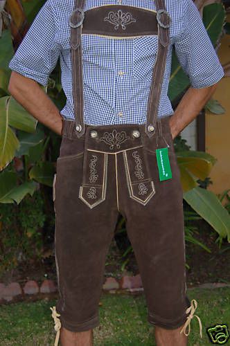 Bavarian Kniebund Lederhosen Wolfgang US Size 44  