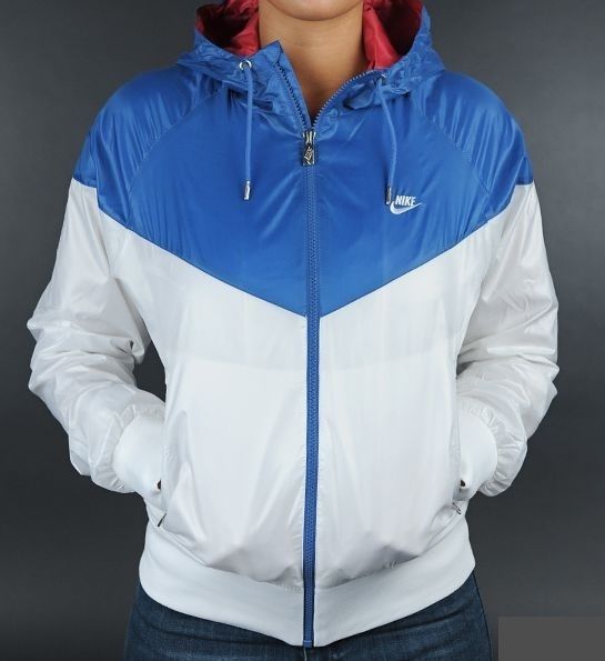 Nike Sportswear Windrunner White/Blue 341297 155 Wmn  