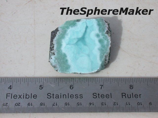 Siaz 60.2g LARIMAR ROUGH PIECE RARE BLUE MINERAL LAPIDARY CABS 