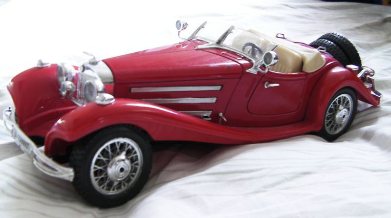 BURAGO Mercedes BENZ 500K Roadster 1936 1/20 Diecast  