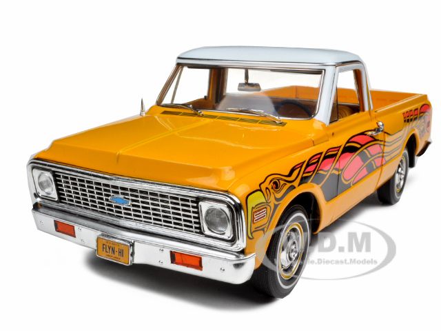 1972 CHEVROLET FLEETSIDE PICKUP TRUCK YELLOW 1/18 804902508790  