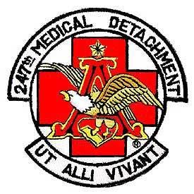 247TH MEDICAL DETACHMENT US ARMY PATCH PM5326  