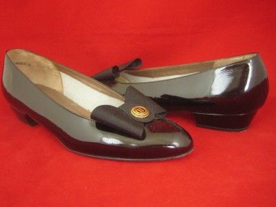 BALLY Black Patent Leather Handmade Flats 9.5N  