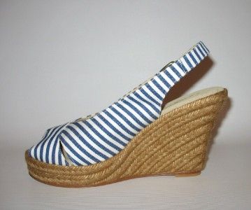 ANDRE ASSOUS WOMENS ESPADRILLE WEDGE SANDAL SHOE 8 $178  