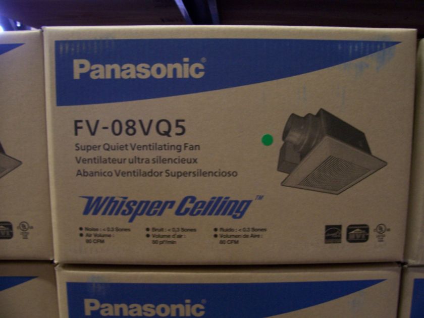 Panasonic FV 08VQ5 WhisperCeiling Vent Fan 80CFM  