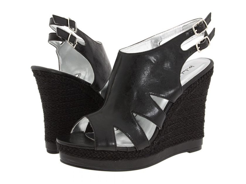 Michael Antonio (Gaelle) Black Wedge Heels  