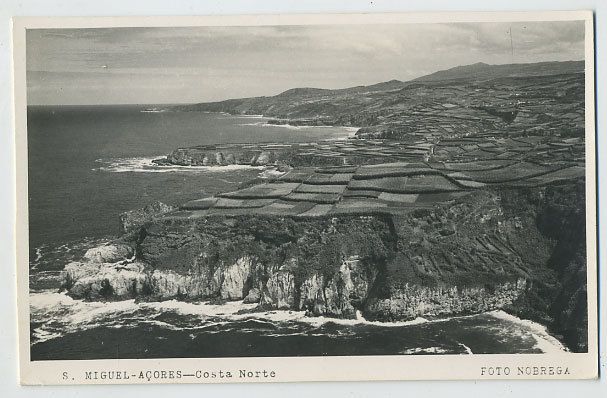 Portugal AZORES Acores Sao Miguel North Coast old 1950s Photo postcard 