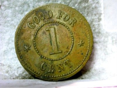 255/393 FINE CIVIL WAR TOKEN ID#Q454  