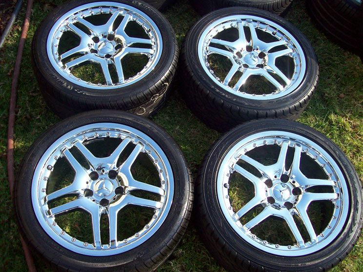 18 MERCEDES 129 SL TIRES SL500 500SL 300SL 600SL AMG STYLE CHROME TSW 