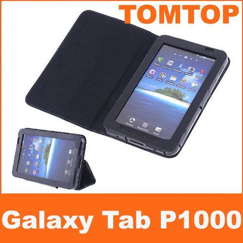 Leather Case Cover Stand for Samsung Galaxy Tab P1000 B  