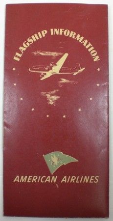 1940s American Airlines Flagship Information Package Brochure Flight 