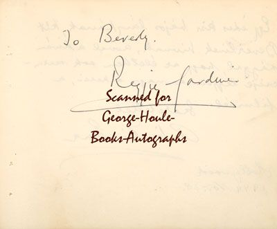 REGINALD GARDINER~AUTOGRAPH~ERNA RUBINSTEIN~1944  