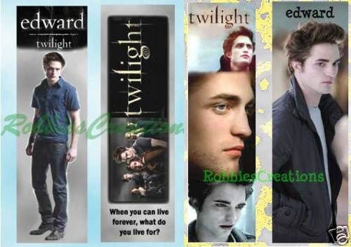 TWILIGHT EDWARD CULLEN BOOKMARK CARD Mini Book Poster Breaking 