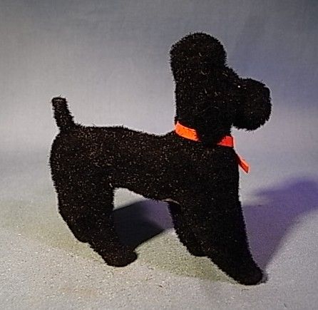 KU55 * BLACK POODLE WAGNER KUNSTLERSCHUTZ ANIMAL GERMAN  