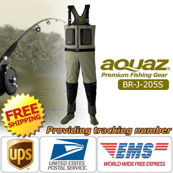 AQUAZ USA] KENAI breathable wader Stockingfoot chest Fishing_BR J 